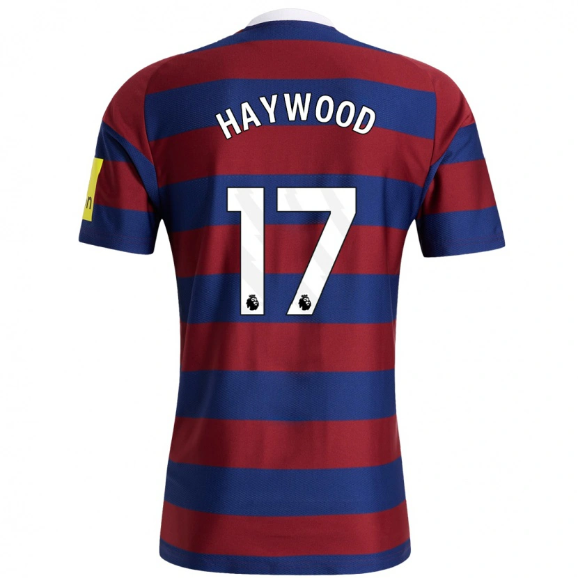 Danxen Herren Sophie Haywood #17 Burgunderrot Marineblau Auswärtstrikot Trikot 2024/25 T-Shirt