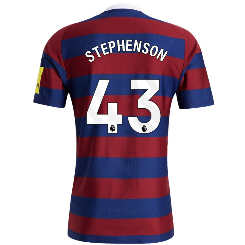 Danxen Herren Dylan Stephenson #43 Burgunderrot Marineblau Auswärtstrikot Trikot 2024/25 T-Shirt