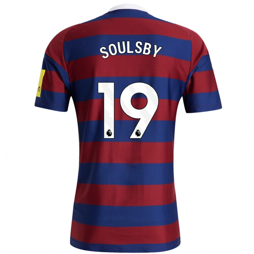 Danxen Herren Anna Soulsby #19 Burgunderrot Marineblau Auswärtstrikot Trikot 2024/25 T-Shirt