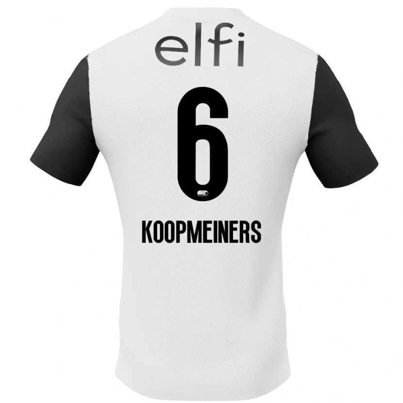 Danxen Herren Peer Koopmeiners #6 Weiß Schwarz Auswärtstrikot Trikot 2024/25 T-Shirt