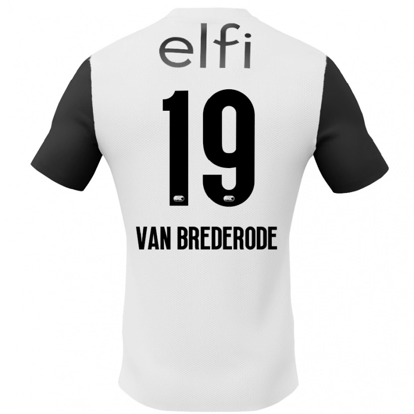 Danxen Herren Myron Van Brederode #19 Weiß Schwarz Auswärtstrikot Trikot 2024/25 T-Shirt