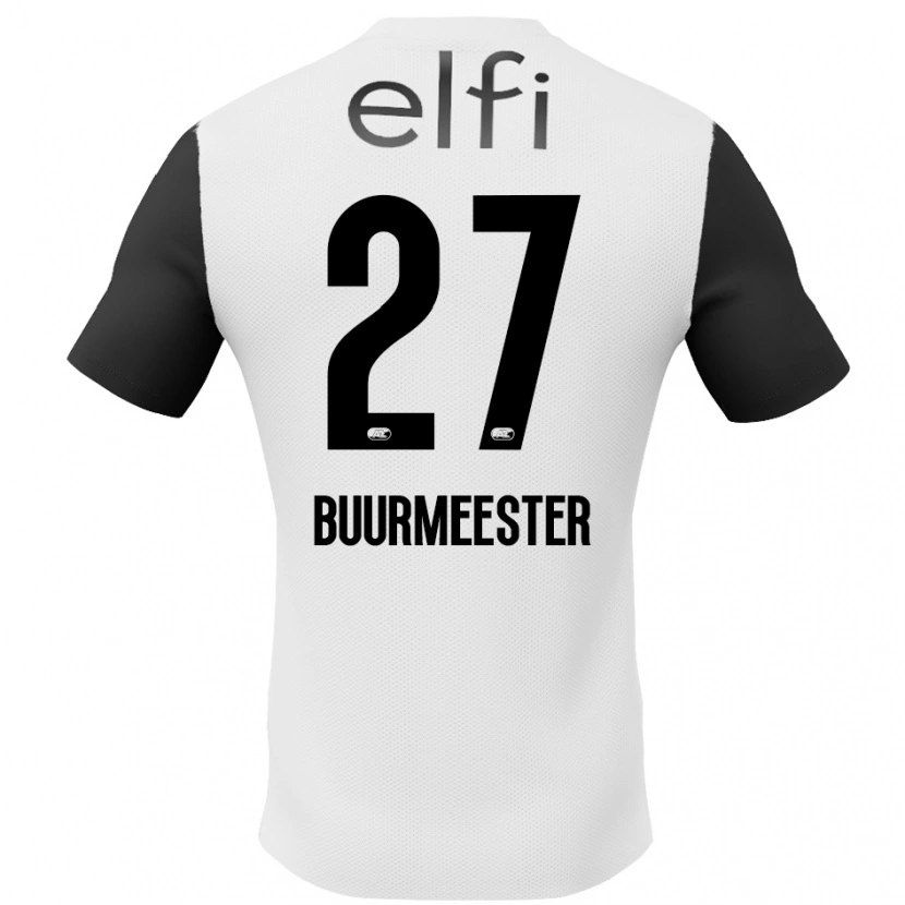 Danxen Herren Zico Buurmeester #27 Weiß Schwarz Auswärtstrikot Trikot 2024/25 T-Shirt