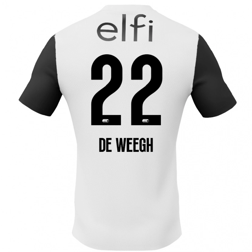 Danxen Herren Bo Op De Weegh #22 Weiß Schwarz Auswärtstrikot Trikot 2024/25 T-Shirt