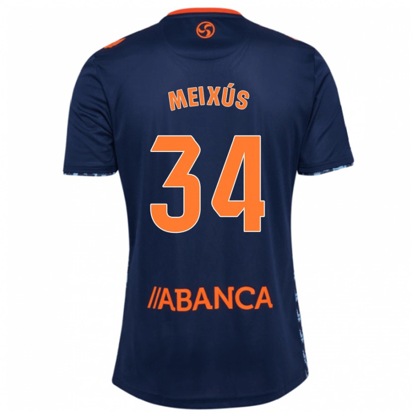 Danxen Herren Pablo Meixús #34 Marineblau Auswärtstrikot Trikot 2024/25 T-Shirt