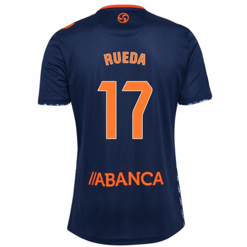 Danxen Herren Javi Rueda #17 Marineblau Auswärtstrikot Trikot 2024/25 T-Shirt