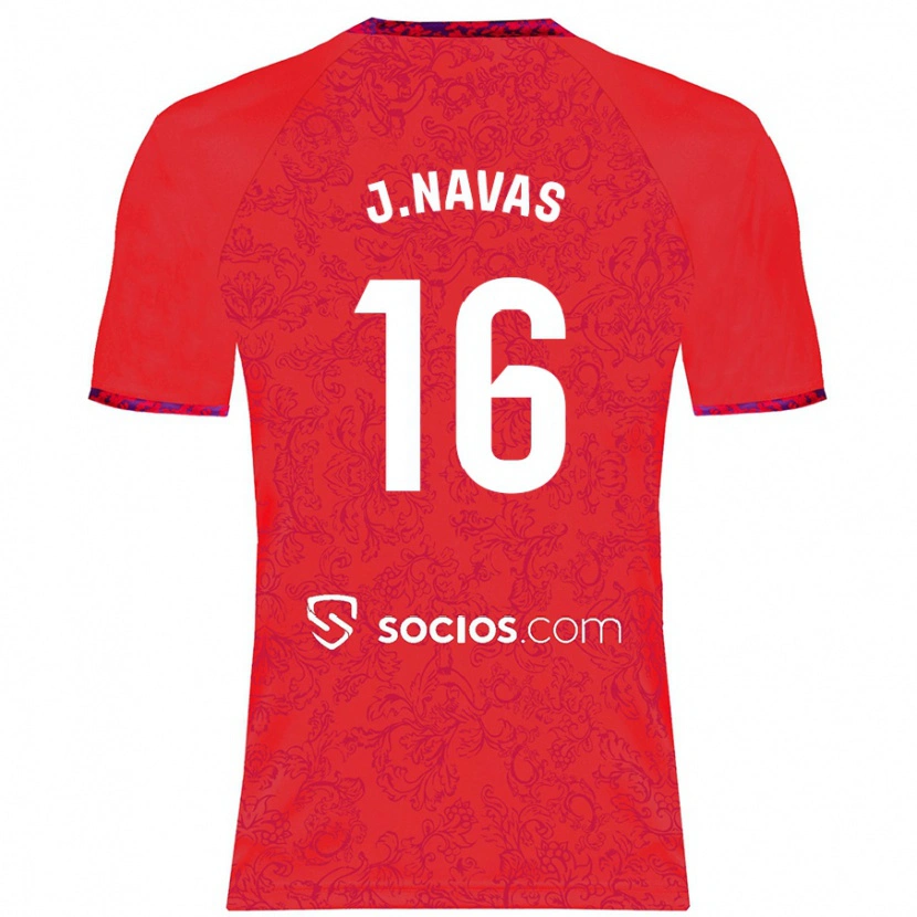 Danxen Herren Jesús Navas #16 Rot Auswärtstrikot Trikot 2024/25 T-Shirt