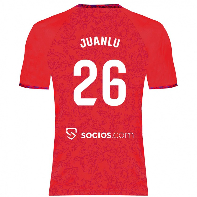 Danxen Herren Juanlu Sánchez #26 Rot Auswärtstrikot Trikot 2024/25 T-Shirt