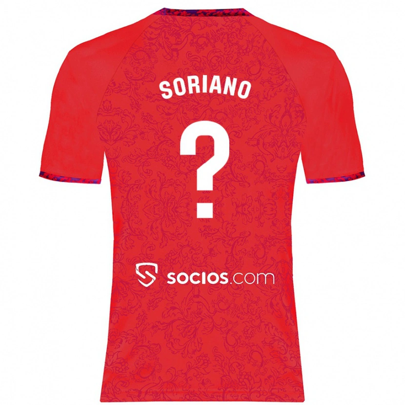 Danxen Herren Antonio Soriano #0 Rot Auswärtstrikot Trikot 2024/25 T-Shirt