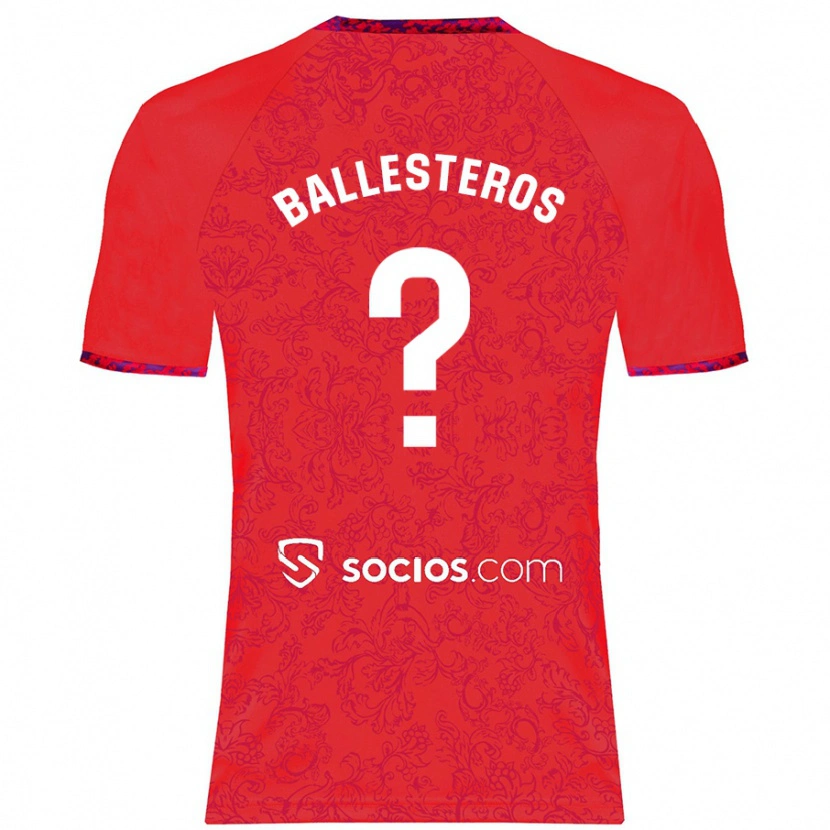 Danxen Herren Gonzalo Ballesteros #0 Rot Auswärtstrikot Trikot 2024/25 T-Shirt