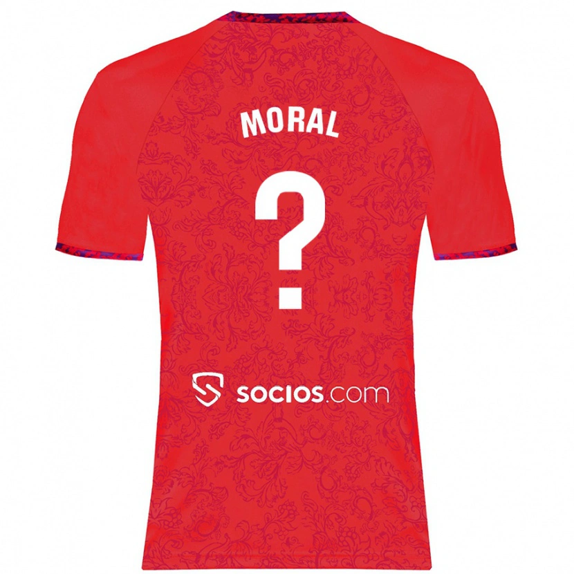 Danxen Herren Lucía Moral #0 Rot Auswärtstrikot Trikot 2024/25 T-Shirt