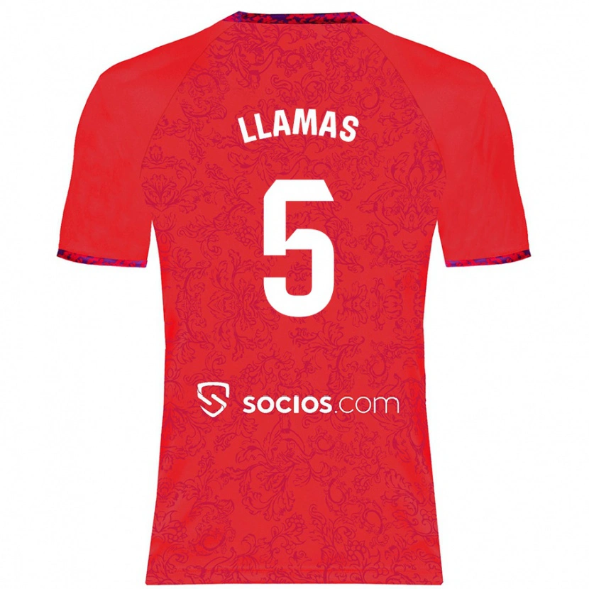 Danxen Herren Eva Llamas #5 Rot Auswärtstrikot Trikot 2024/25 T-Shirt