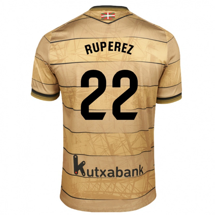 Danxen Herren Iñaki Rupérez #22 Braun Auswärtstrikot Trikot 2024/25 T-Shirt