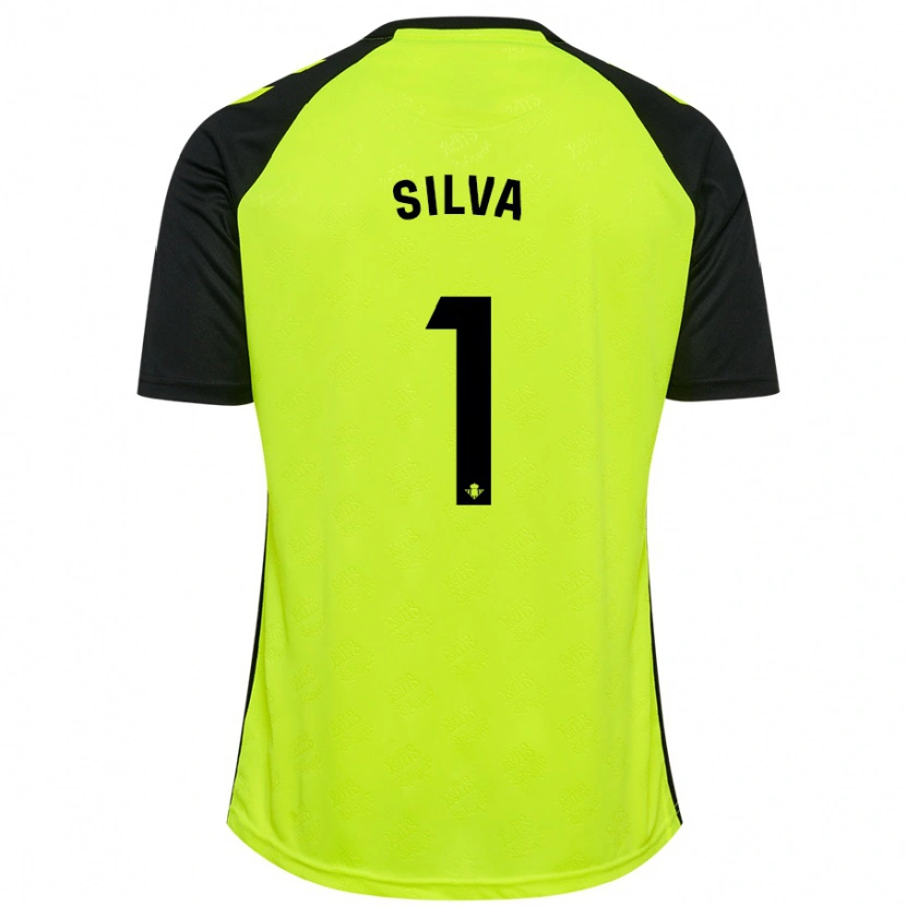 Danxen Herren Rui Silva #1 Fluoreszierendes Gelb Schwarz Auswärtstrikot Trikot 2024/25 T-Shirt