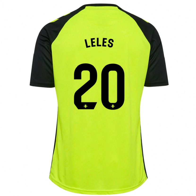 Danxen Herren Leles #20 Fluoreszierendes Gelb Schwarz Auswärtstrikot Trikot 2024/25 T-Shirt