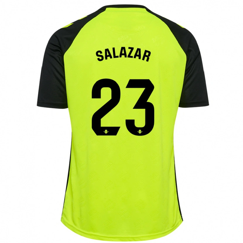 Danxen Herren Noelia Salazar #23 Fluoreszierendes Gelb Schwarz Auswärtstrikot Trikot 2024/25 T-Shirt
