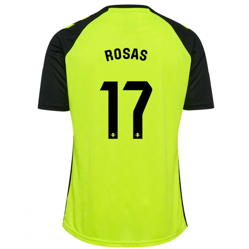 Danxen Herren Berto Rosas #17 Fluoreszierendes Gelb Schwarz Auswärtstrikot Trikot 2024/25 T-Shirt