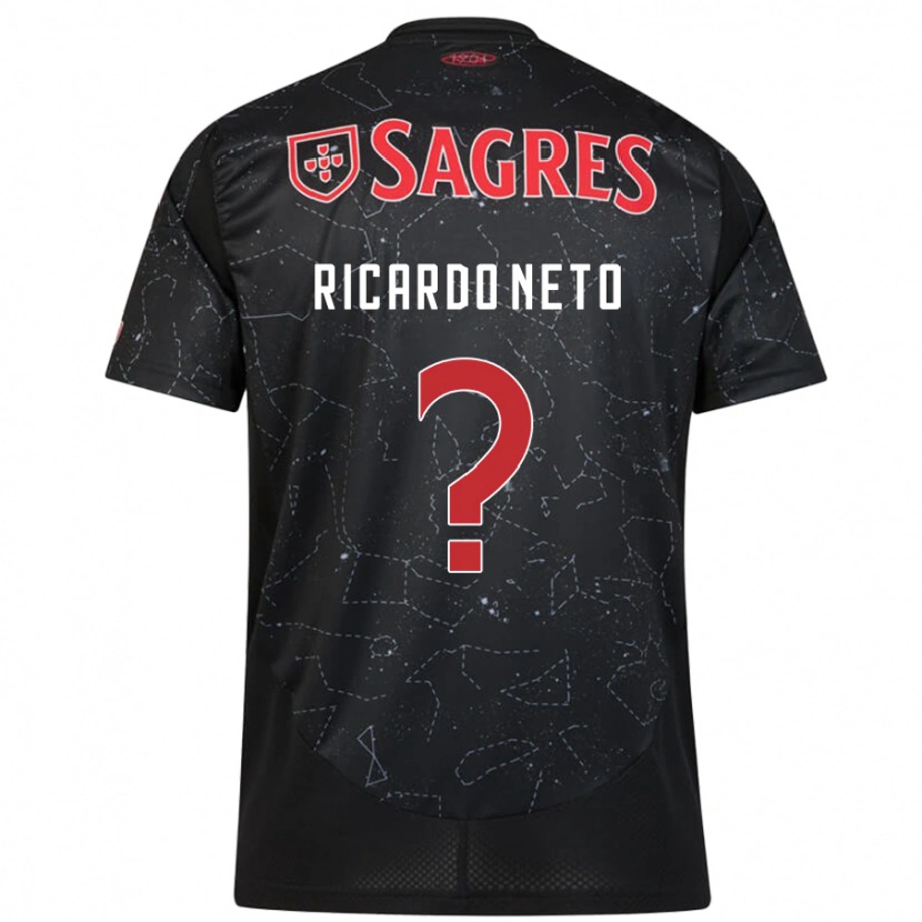 Danxen Herren Ricardo Neto #0 Schwarz Rot Auswärtstrikot Trikot 2024/25 T-Shirt