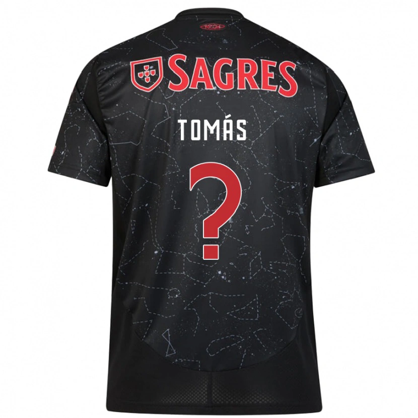 Danxen Herren Tomás Ferreira #0 Schwarz Rot Auswärtstrikot Trikot 2024/25 T-Shirt