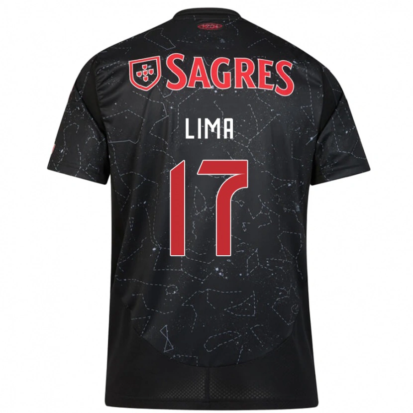 Danxen Herren Ivan Lima #17 Schwarz Rot Auswärtstrikot Trikot 2024/25 T-Shirt