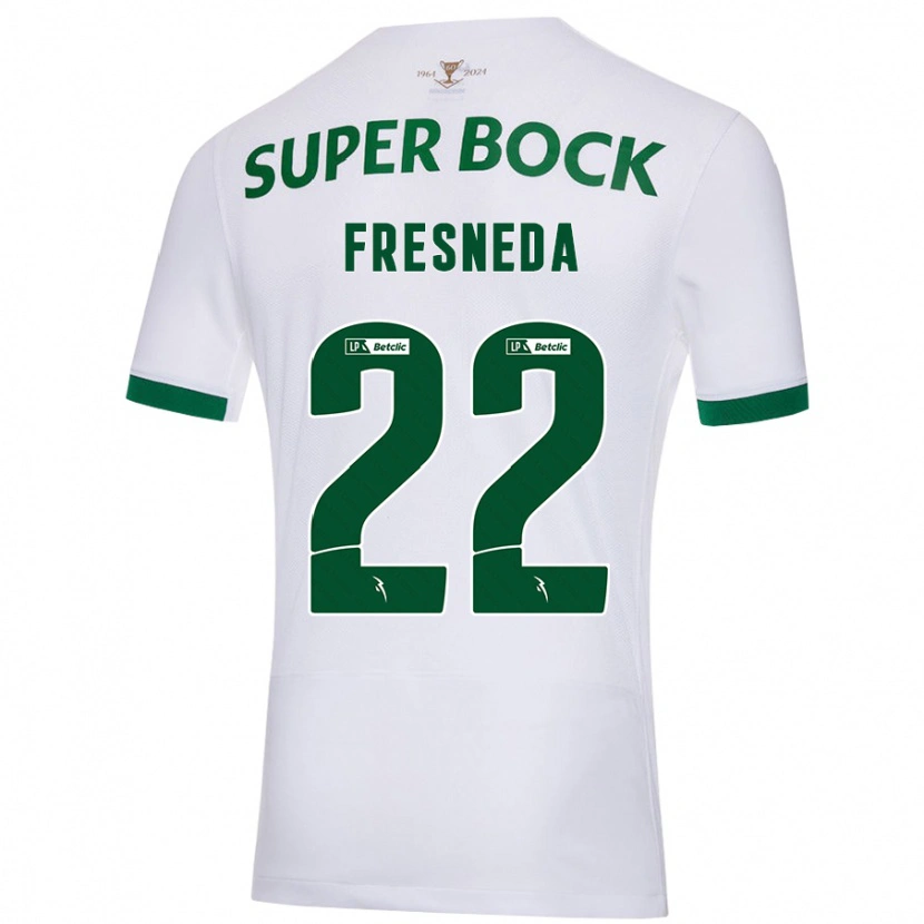 Danxen Herren Iván Fresneda #22 Weiß Grün Auswärtstrikot Trikot 2024/25 T-Shirt
