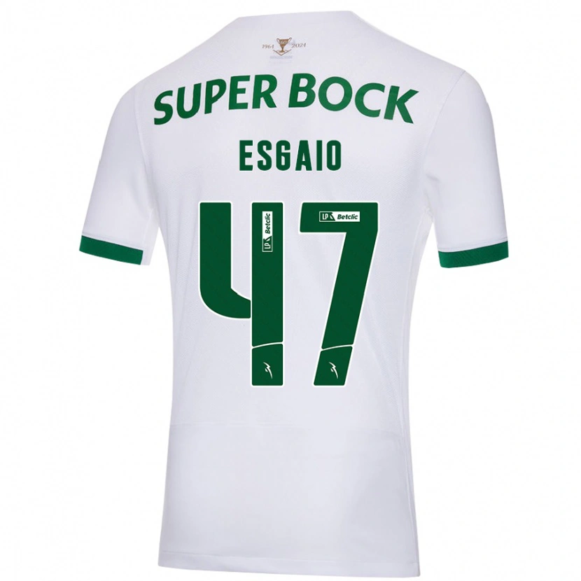 Danxen Herren Ricardo Esgaio #47 Weiß Grün Auswärtstrikot Trikot 2024/25 T-Shirt