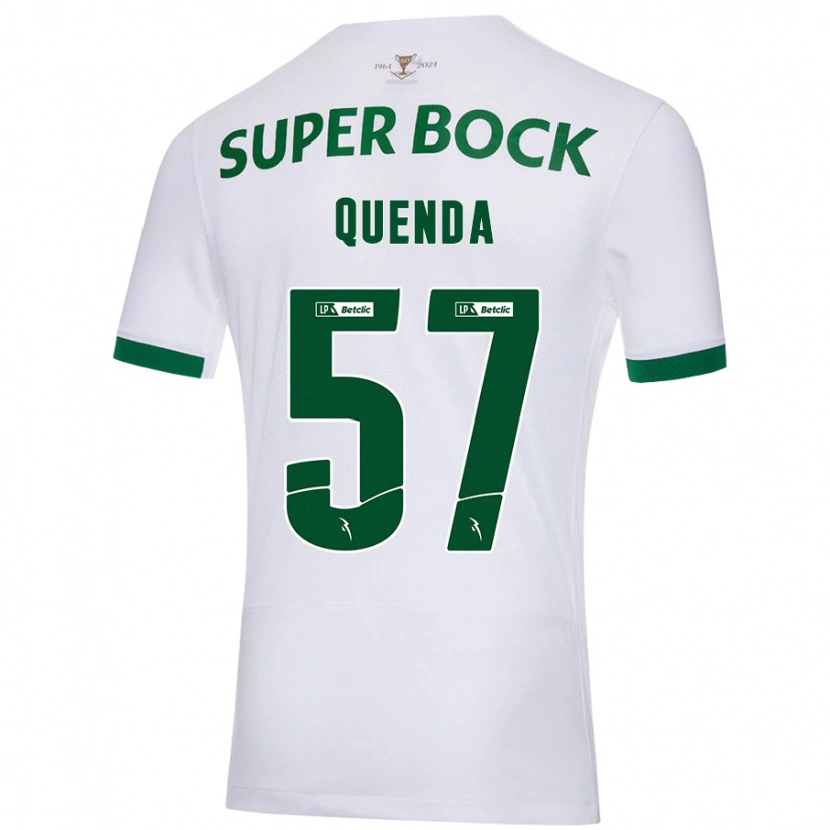 Danxen Herren Geovany Quenda #57 Weiß Grün Auswärtstrikot Trikot 2024/25 T-Shirt