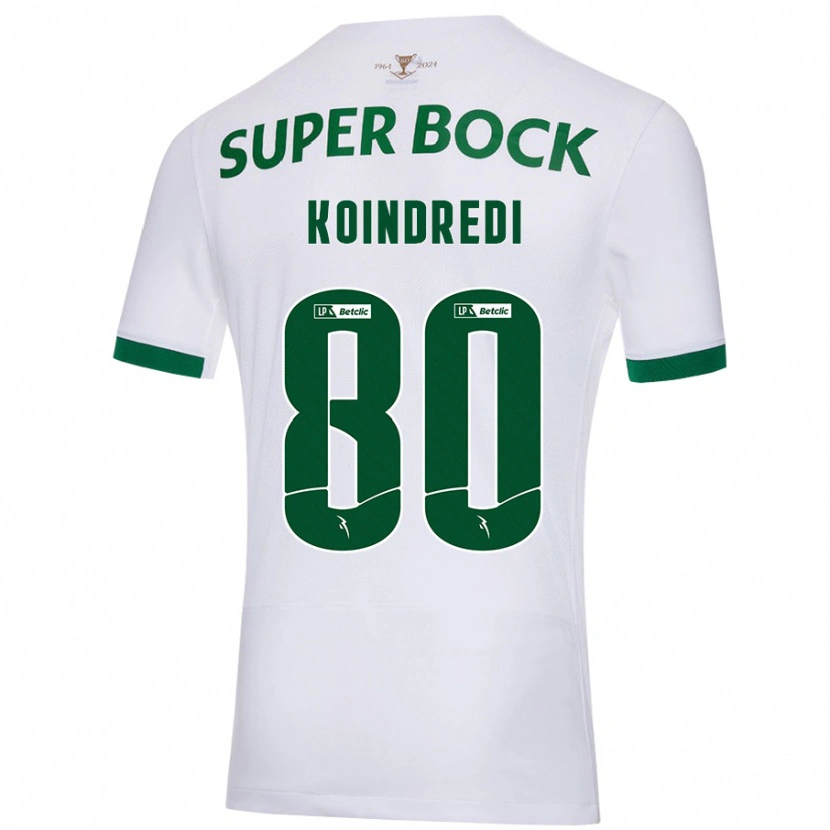 Danxen Herren Koba Koindredi #80 Weiß Grün Auswärtstrikot Trikot 2024/25 T-Shirt