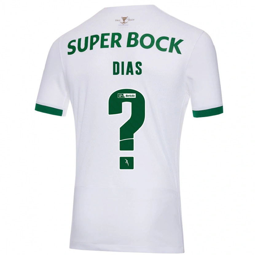 Danxen Herren Lucas Dias #0 Weiß Grün Auswärtstrikot Trikot 2024/25 T-Shirt