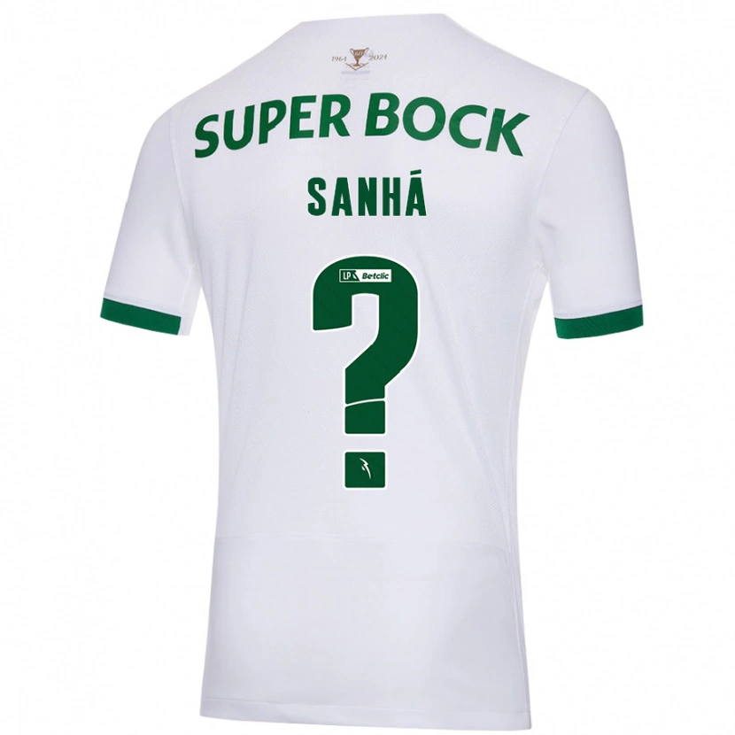 Danxen Herren Micael Sanhá #0 Weiß Grün Auswärtstrikot Trikot 2024/25 T-Shirt