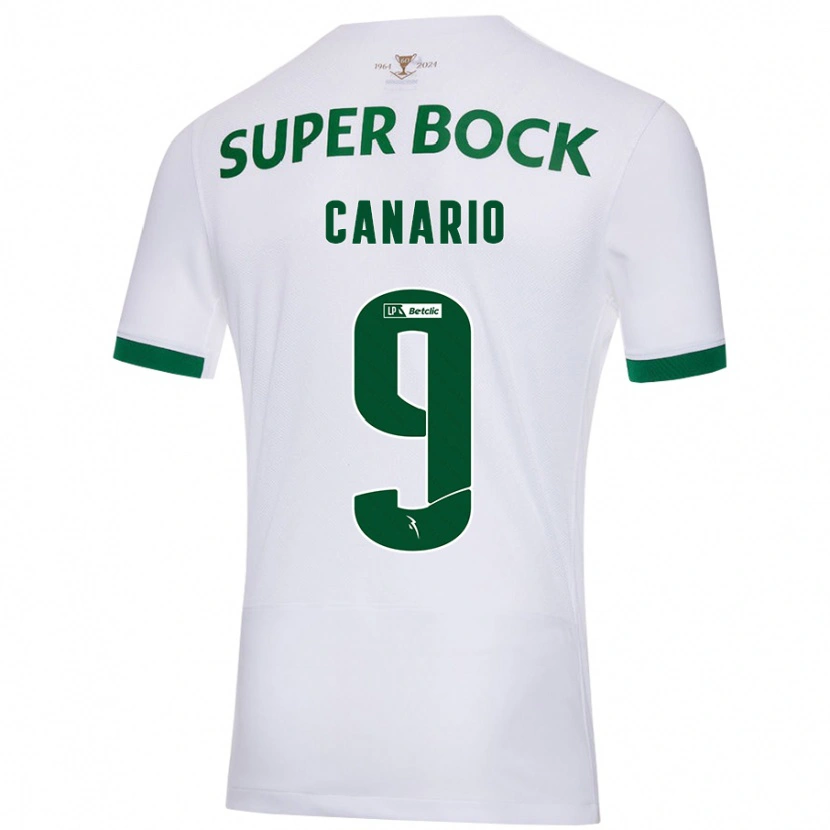 Danxen Herren Francisco Canário #9 Weiß Grün Auswärtstrikot Trikot 2024/25 T-Shirt