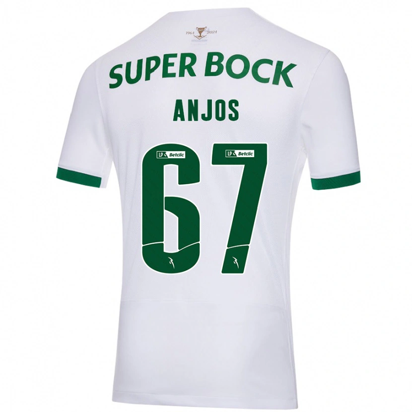 Danxen Herren Lucas Anjos #67 Weiß Grün Auswärtstrikot Trikot 2024/25 T-Shirt
