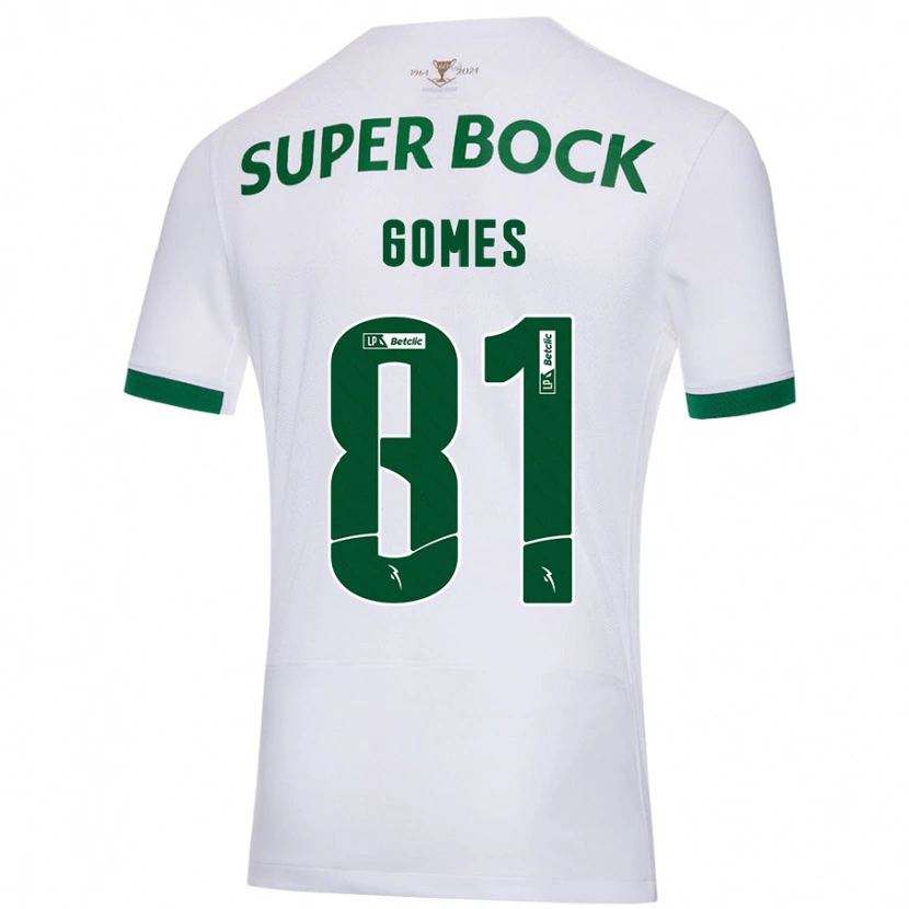 Danxen Herren Salvador Gomes #81 Weiß Grün Auswärtstrikot Trikot 2024/25 T-Shirt