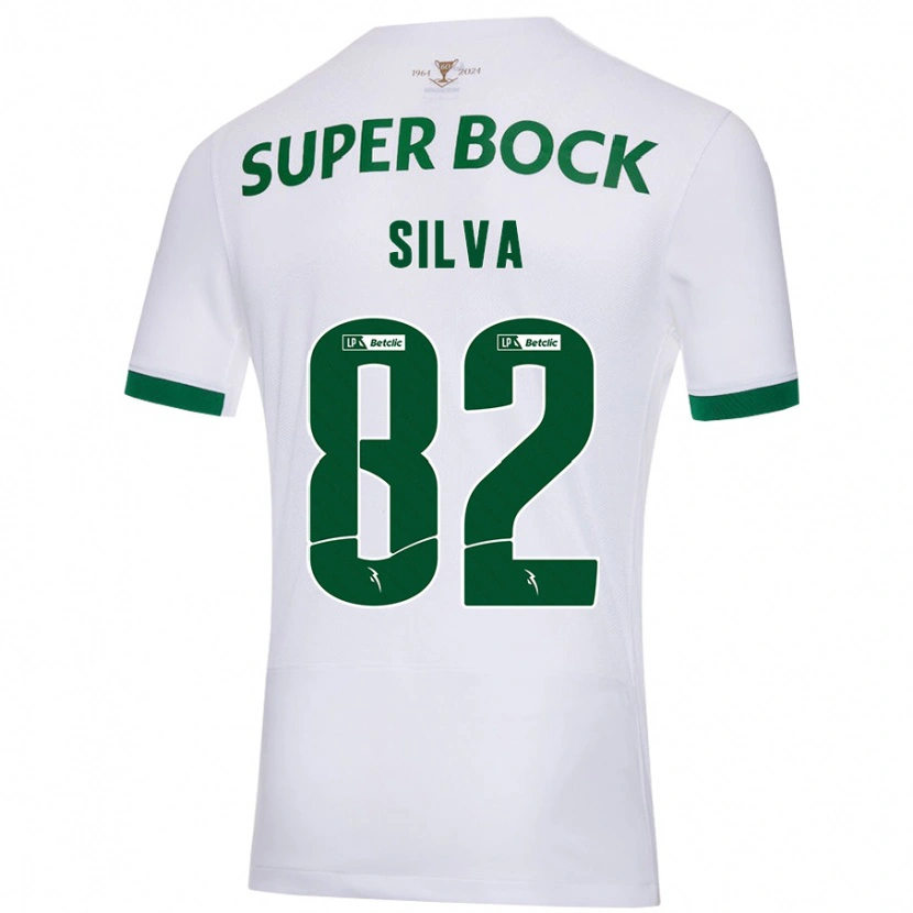 Danxen Herren Gabriel Silva #82 Weiß Grün Auswärtstrikot Trikot 2024/25 T-Shirt
