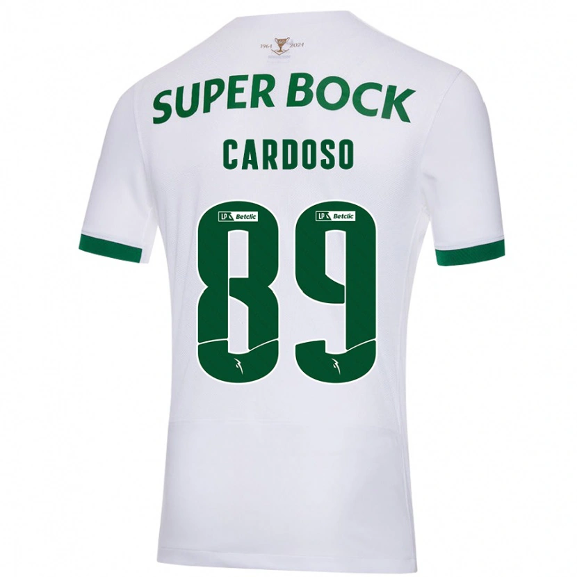 Danxen Herren Nilton Cardoso #89 Weiß Grün Auswärtstrikot Trikot 2024/25 T-Shirt
