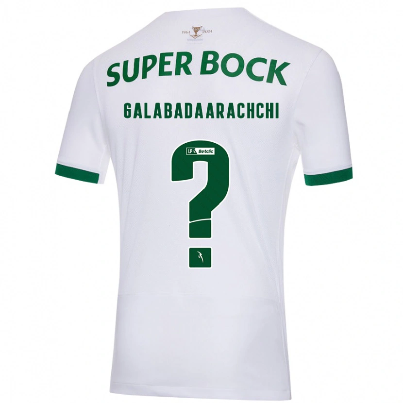 Danxen Herren Jacynta Galabadaarachchi #0 Weiß Grün Auswärtstrikot Trikot 2024/25 T-Shirt