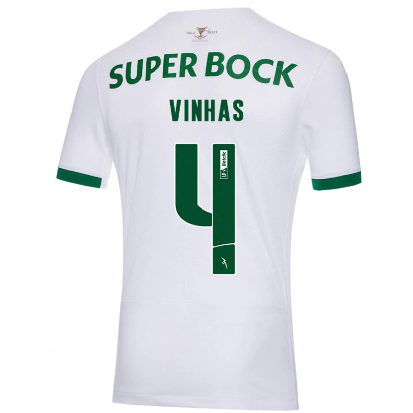 Danxen Herren Gabriela Vinhas #4 Weiß Grün Auswärtstrikot Trikot 2024/25 T-Shirt