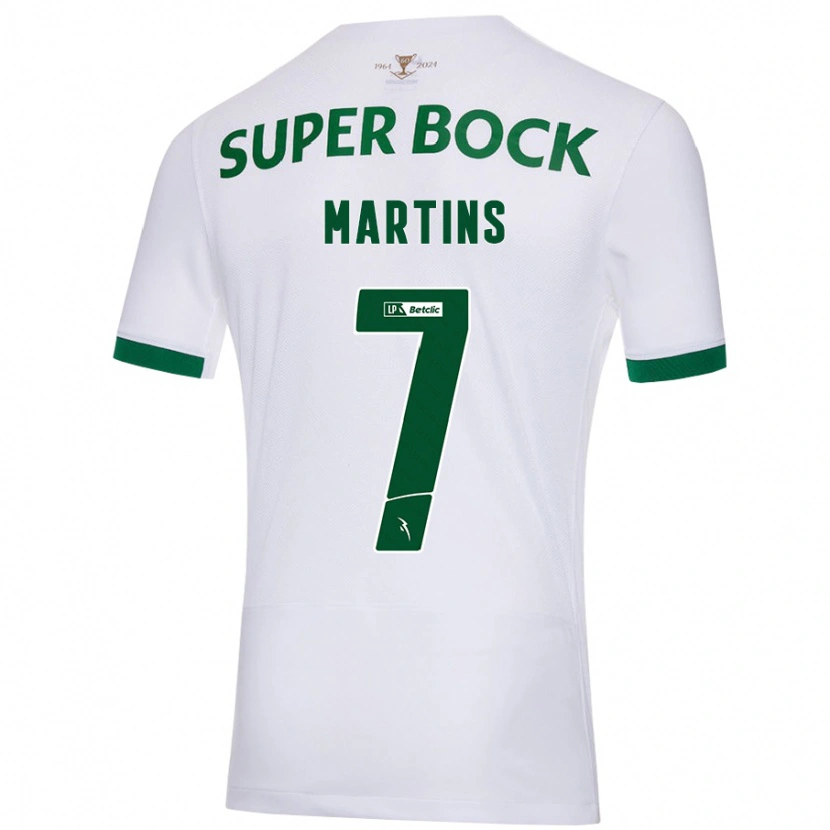 Danxen Herren Joana Martins #7 Weiß Grün Auswärtstrikot Trikot 2024/25 T-Shirt