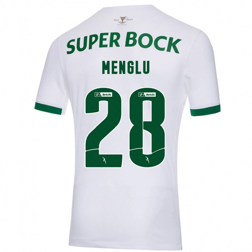 Danxen Herren Shen Menglu #28 Weiß Grün Auswärtstrikot Trikot 2024/25 T-Shirt