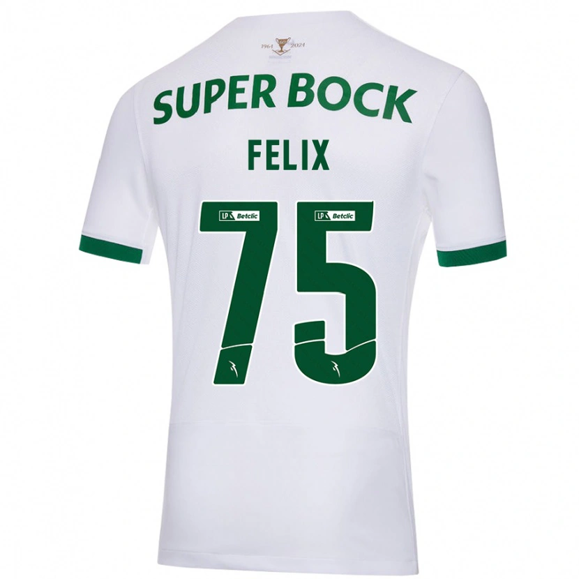 Danxen Herren Vando Félix #75 Weiß Grün Auswärtstrikot Trikot 2024/25 T-Shirt