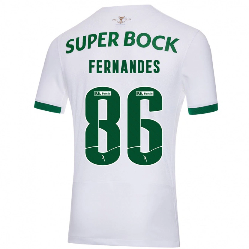 Danxen Herren Emanuel Fernandes #86 Weiß Grün Auswärtstrikot Trikot 2024/25 T-Shirt