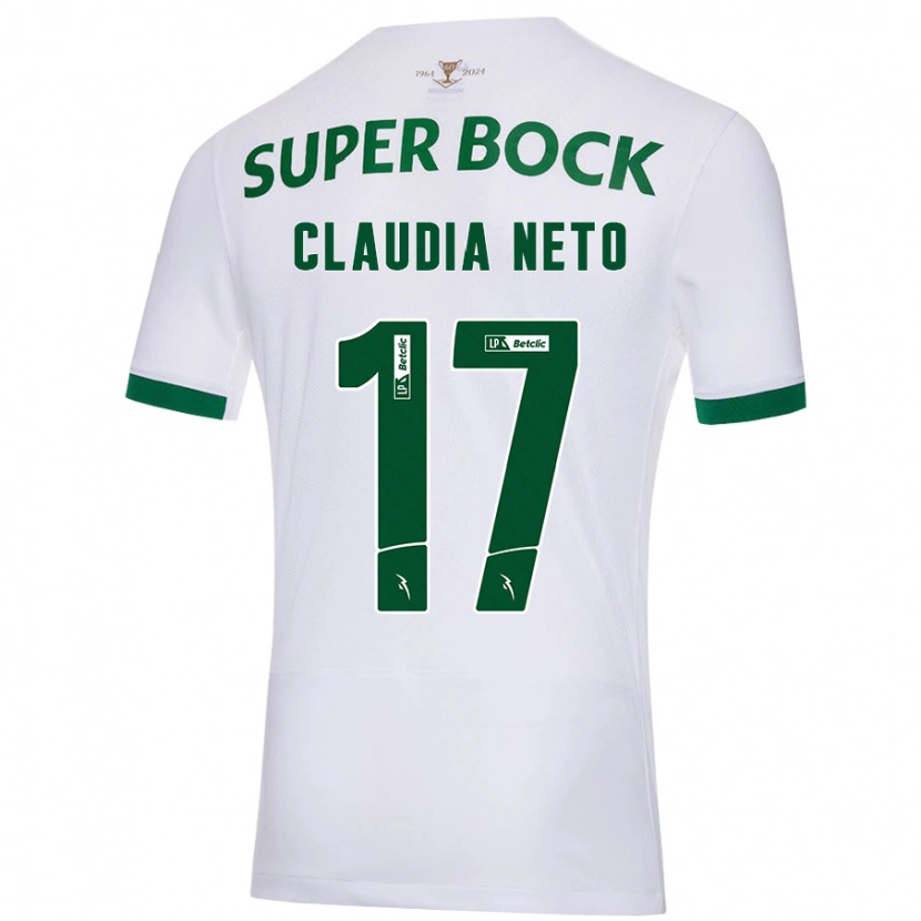 Danxen Herren Cláudia Teresa Pires Neto #17 Weiß Grün Auswärtstrikot Trikot 2024/25 T-Shirt