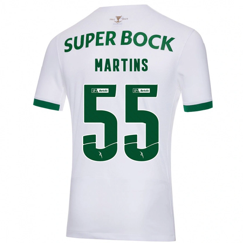 Danxen Herren Carolina Martins #55 Weiß Grün Auswärtstrikot Trikot 2024/25 T-Shirt