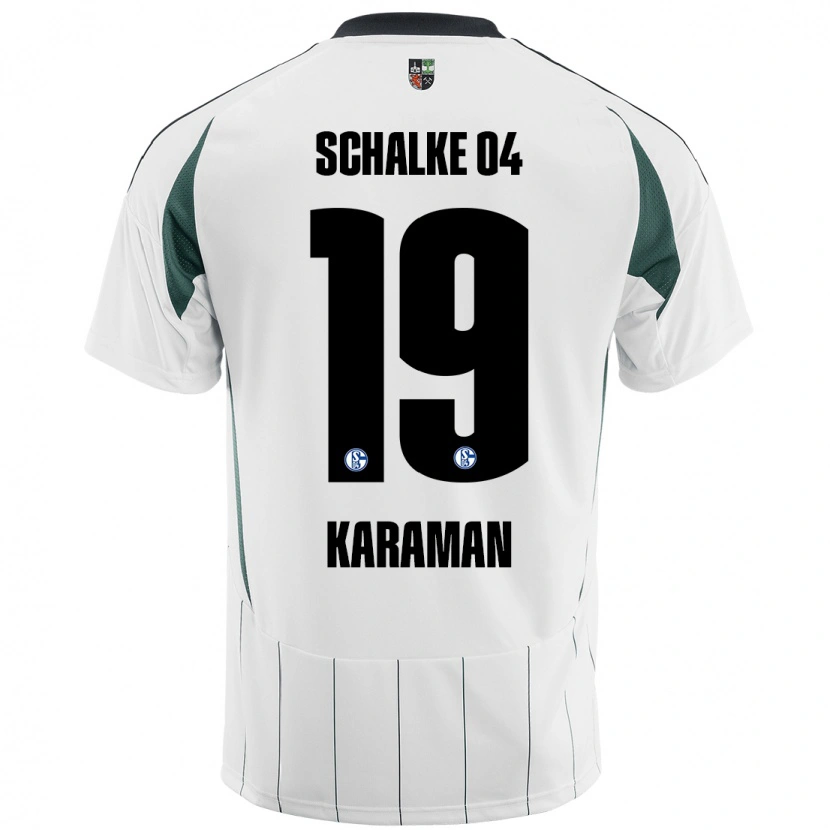 Danxen Herren Kenan Karaman #19 Weiß Grün Auswärtstrikot Trikot 2024/25 T-Shirt