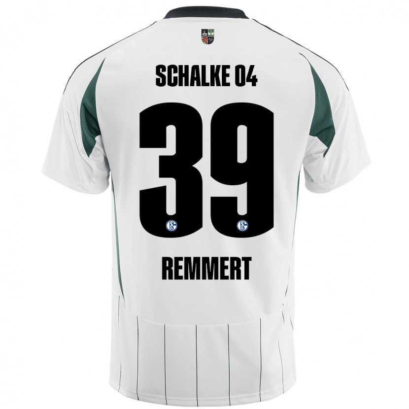 Danxen Herren Peter Remmert #39 Weiß Grün Auswärtstrikot Trikot 2024/25 T-Shirt