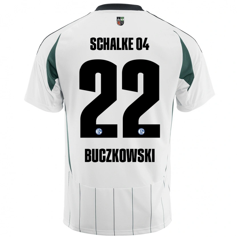 Danxen Herren Philip Buczkowski #22 Weiß Grün Auswärtstrikot Trikot 2024/25 T-Shirt