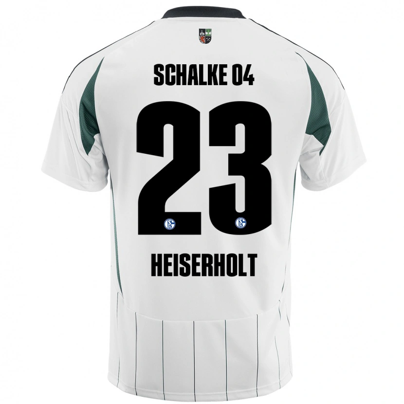 Danxen Herren Finn Heiserholt #23 Weiß Grün Auswärtstrikot Trikot 2024/25 T-Shirt
