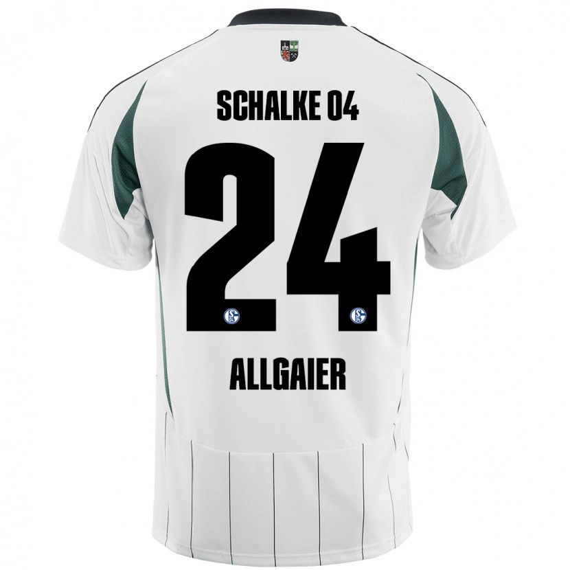 Danxen Herren Felix Allgaier #24 Weiß Grün Auswärtstrikot Trikot 2024/25 T-Shirt
