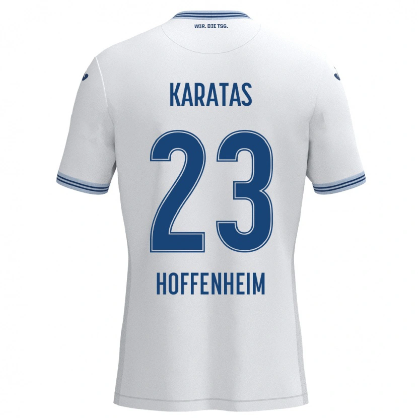 Danxen Herren Can Karatas #23 Weiß Blau Auswärtstrikot Trikot 2024/25 T-Shirt