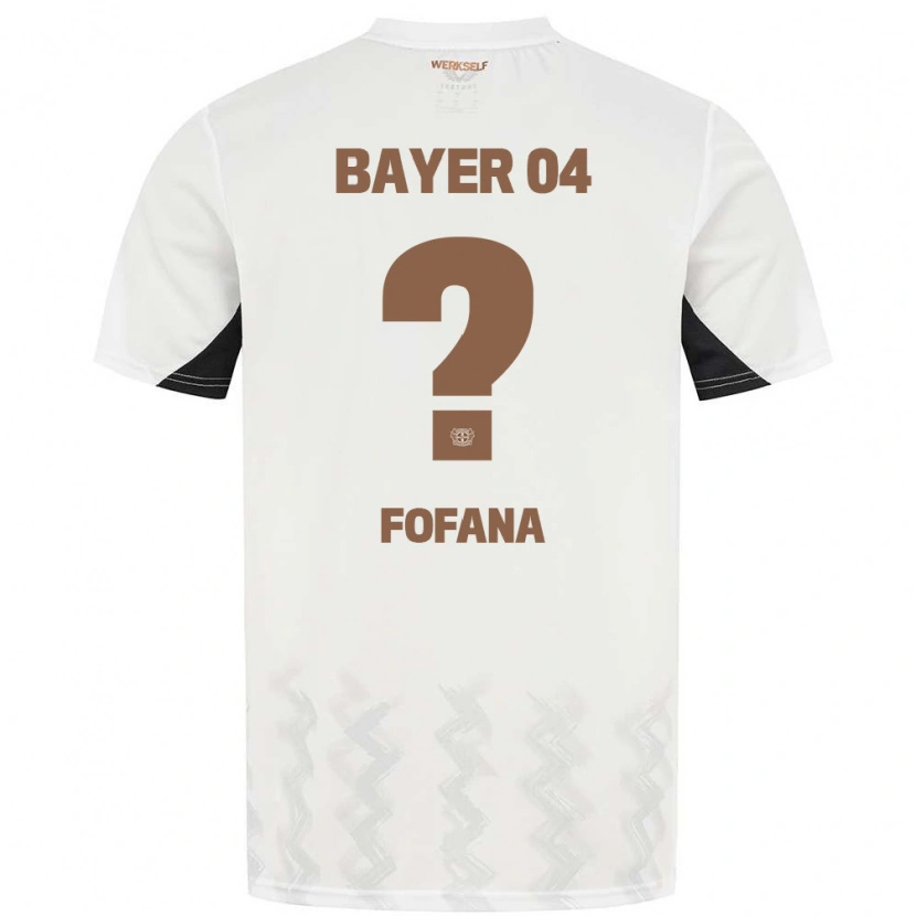 Danxen Herren Sadik Fofana #0 Weiß Schwarz Auswärtstrikot Trikot 2024/25 T-Shirt