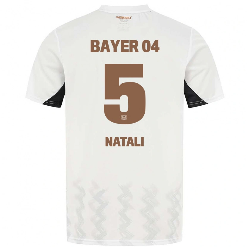 Danxen Herren Andrea Natali #5 Weiß Schwarz Auswärtstrikot Trikot 2024/25 T-Shirt